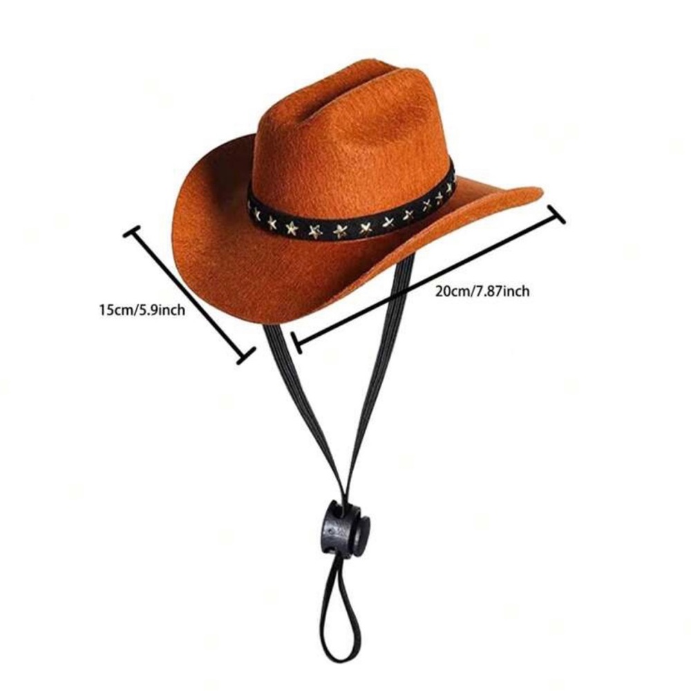 Halloween cowboy hat and scarf dog/cat costume - Picture 2 of 4
